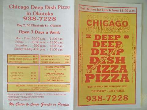 Chicago Deep Dish Pizza in Okotoks